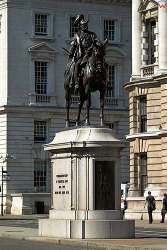Londyn. Pomnik przy Whitehall St.